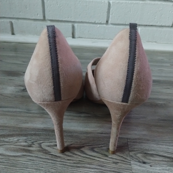 Boden Adrianna Pink / Blush Suede Stiletto Pumps Size 40.5 US 9 - Picture 3 of 5